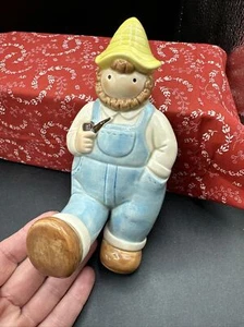 Gancho para toallas de cocina vintage Otagiri FARMER MCM cerámica hecho en Japón - Imagen 1 de 7