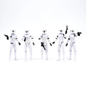 5x Star wars 95 mm Clone Trooper action Figure set cake topper toy Model Gift - Picture 1 of 9