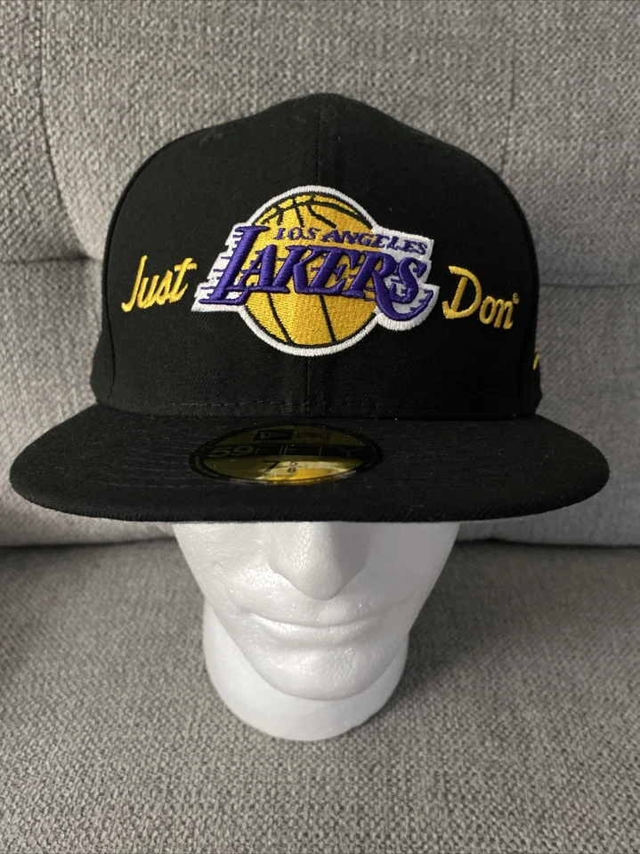 NUEVA ERA 59 FIFTY NBA LOS ANGELES LAKERS JUST DON SOMBRERO AJUSTADO PARA HOMBRE TALLA 7 5/8 NUEVO Foto 1 de 4