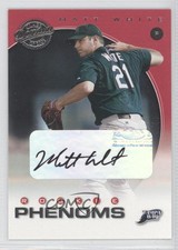 2001 Donruss Class Of Phenoms /625 Matt White #292 Rookie Auto RC