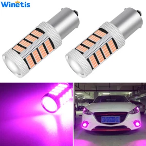 92SMD Pink LED Car Turn Signal Reverse Back Light Bulb 12V 1156 BA15S 382 P21W - Picture 1 of 8