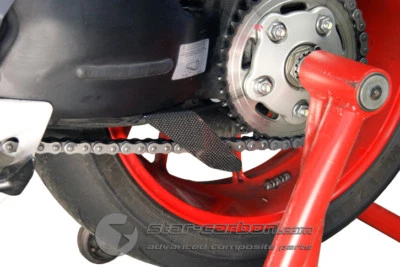 STAR CARBON PARACATENA PINNA INFERIORE FIBRA CARBONIO DUCATI SBK 848 1098 1198