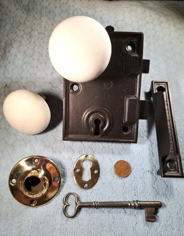1855 Rim Lock Restored Reversible Complete Cover
