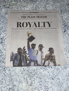 Cleveland Cavs Campeonato Plaino Después de Ganar Royalty Lebron James - Imagen 1 de 1
