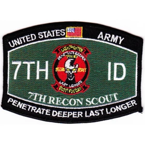 7th Infantry Division 7th Rocon Scout Military Occupational Specialty MOS Patch - Bild 1 von 6