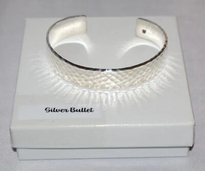 Brazalete Silpada de plata de ley sólido martillado texturizado B0851 Foto 1 de 4