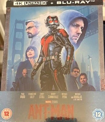 Ant-Man 4K Ultra HD Blu-ray SteelBook Zavvi Zone Free VF - Image 1 of 2