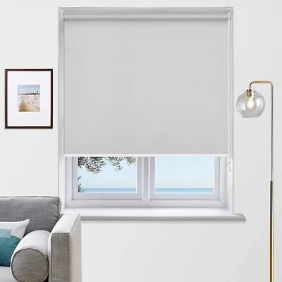 100% Blockout Roller Blinds   Blackout UV Coating with All Fittings GREY - image 1 of 4