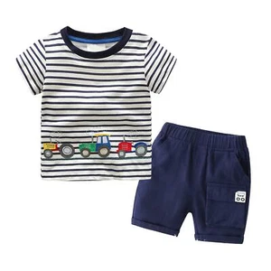 Toddler Boy Summer Clothes Baby Boy Clothes Short Sleeve Shirt + Shorts 2Piec... - Picture 1 of 8