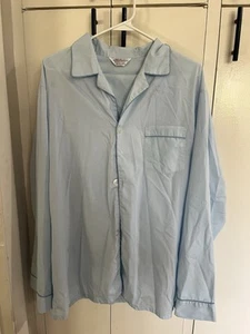 Conjunto de pijama de cuello abotonado Sears Perma-Prest azul bebé de colección para hombre talla L 42/44 - Imagen 1 de 9