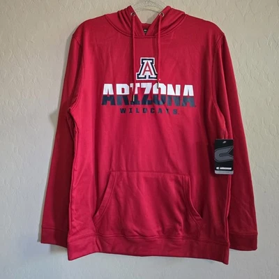 Sudadera con capucha grande Colisseum University of Arizona para hombre nueva con etiquetas Wildcats roja Foto 1 de 4
