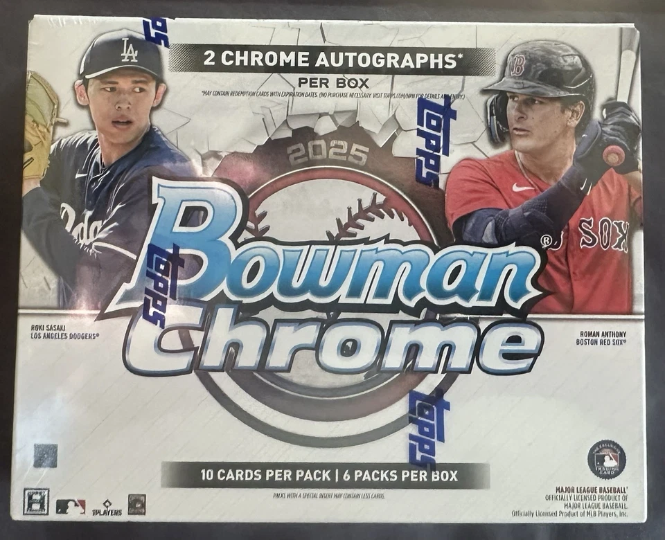 2025 Bowman Chrome Baseball Factory Sealed Hobby Box IN HAND! FREE SHIPPING! - Image 1 of 1