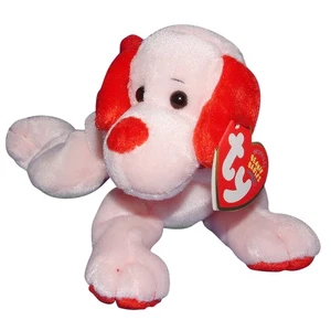 Ty Beanie Baby Lovey Dovey - Neu mit Etikett (Hund rosa 2004) Valentines - Bild 1 von 1