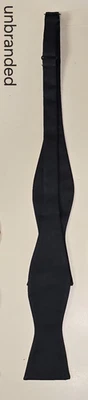 Black Satin Bow Tie Self Tie - Image 1 of 3