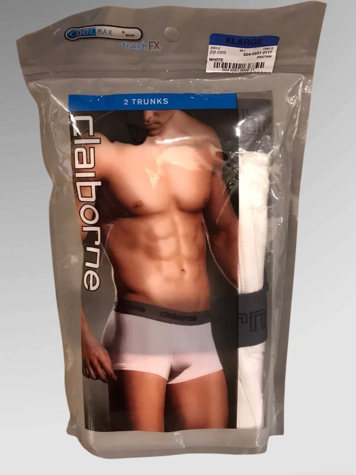 Новые винтажные мужские трусы-боксеры Claiborne Cool Max Fresh FX XL 40-42 - Изображение 1 из 2