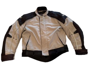 Tourmaster Flex Motorcycle Jacket Series 2 Men's Size L Gray Black - Picture 1 of 16