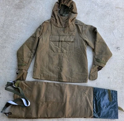 Czech Army NBC Suit Cold War CBRN Carbon Fabric Military Smock And Pants - Image 1 of 4