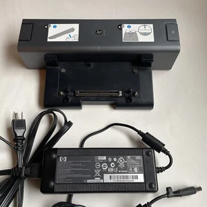 HP HSTNN-IX01 Docking Station with Dual Link DVI #444706-1 + 120W Power Adapter - Picture 1 of 6