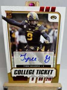 TYREE GILLESPIE 2021 Panini Contenders RED Rookie Autograph #246 Raiders RC - Picture 1 of 6
