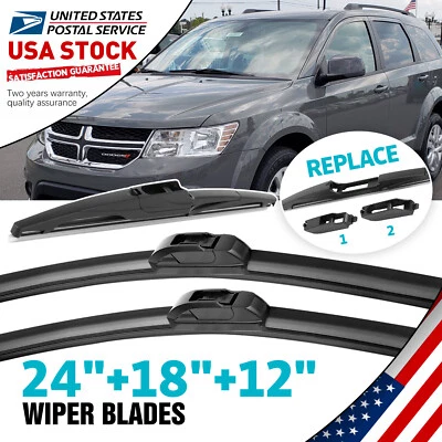 OEM Windshield Wiper Blade For Nissan Pathfinder 2005-2012 Set of 24''/18''/12 Foto 1 de 4