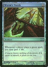 MTG - 10th Edition - Wurm's Tooth - Foil - NM