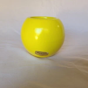 Vintage Haeger Pottery Small Primary Yellow Round Planter Ceramic 4"  USA - Picture 1 of 7