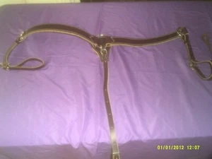  Collar de pecho hecho a mano marrón oscuro resistente - Imagen 1 de 3