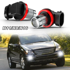 For Mercedes-Benz ML350 2006-2011 - 2X H11/H8 LED Fog/Driving Light Bulbs White - Picture 1 of 12