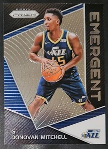 Donovan Mitchell 2017-18 Panini Prizm EMERGENT Rookie Insert Card (no.EM-DON) - Picture 1 of 2