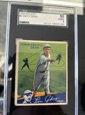 1934 Goudey Dizzy Dean #6 Sgc 4 VG-EX Beautiful Card ! Hall of Fame Cardinals