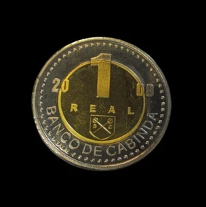 ANGOLA BANCO DE CABINDA REAL 2009 BI-METALLIZZATO KM X#31 #6781# - Foto 1 di 2