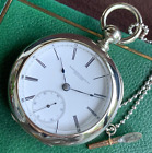 1881 Rockford Grade 18S 11 Jewels Key Wind - 3 Ounce Silverine Case Pocket Watch
