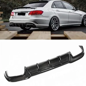 Difusor de parachoques trasero de fibra de carbono real labio para 13-16 Benz Clase E W212 E63 AMG - Imagen 1 de 6