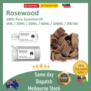100% Pure Essential Oil Rosewood 5 ml 10 ml 50 ml 100 ml 200ml - Picture 1 of 6