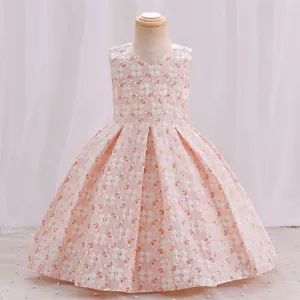 Girls Bridesmaid Baby Flower Kids Party Wedding Tutu Dresses Princess Birthday - Picture 1 of 38
