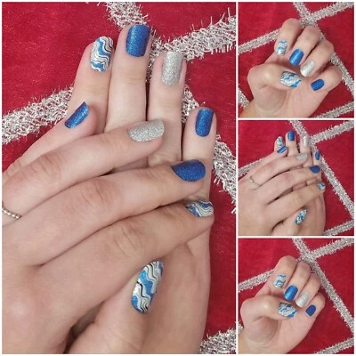 Color Nail Polish Strips  16ct,  Limited. Icy Terrain. READ DESCRIPTION BELOW Foto 1 de 3