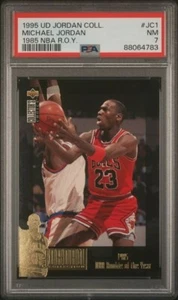 Michael Jordan Collection 1995 Upper Deck R.O.Y. #JC1 Chicago Bulls PSA 7 NM - Picture 1 of 2