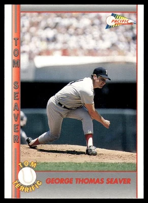Tarjeta de béisbol 1992 Pacific Seaver Tom Seaver/George Thomas Seaver #104 9105 Foto 1 de 2
