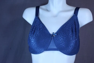 Sutiã Chantelle #1891 Magnifique Underwire sem forro cobertura total 32DDDD azul - Imagem 1 de 4
