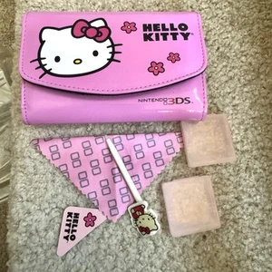 Hello Kitty Nintendo 3DS Rosa Tragetasche Reisetasche Patronenhalter & Stylus - Bild 1 von 5