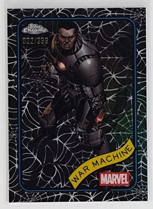 2025 Topps Chrome Marvel Spider Web Refractor 22/399 War Machine #194 - Bild 1 von 2