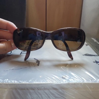GAFAS DE SOL RAY BAN RB4061 TORT MARRÓN TONO VIDRIO POLARIZADO ENVOLVENTES Foto 1 de 4