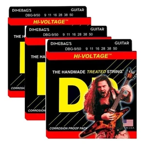 3 SETS DR Electric Guitar Strings, Dimebag Darrell Signature DBG-9-50 NICKEL - Picture 1 of 4