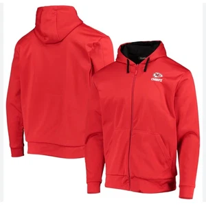 Chaqueta Dunbrooke Para Hombre NFL City Chiefs Apprentice Con Capucha Cremallera Completa Roja Talla Grande - Imagen 1 de 11