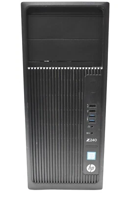 HP Z240 Workstation PC i7-6700 @ 3.40GHz 16GB RAM 1TB HDD + 256GB SSD Win10 - Image 1 of 4
