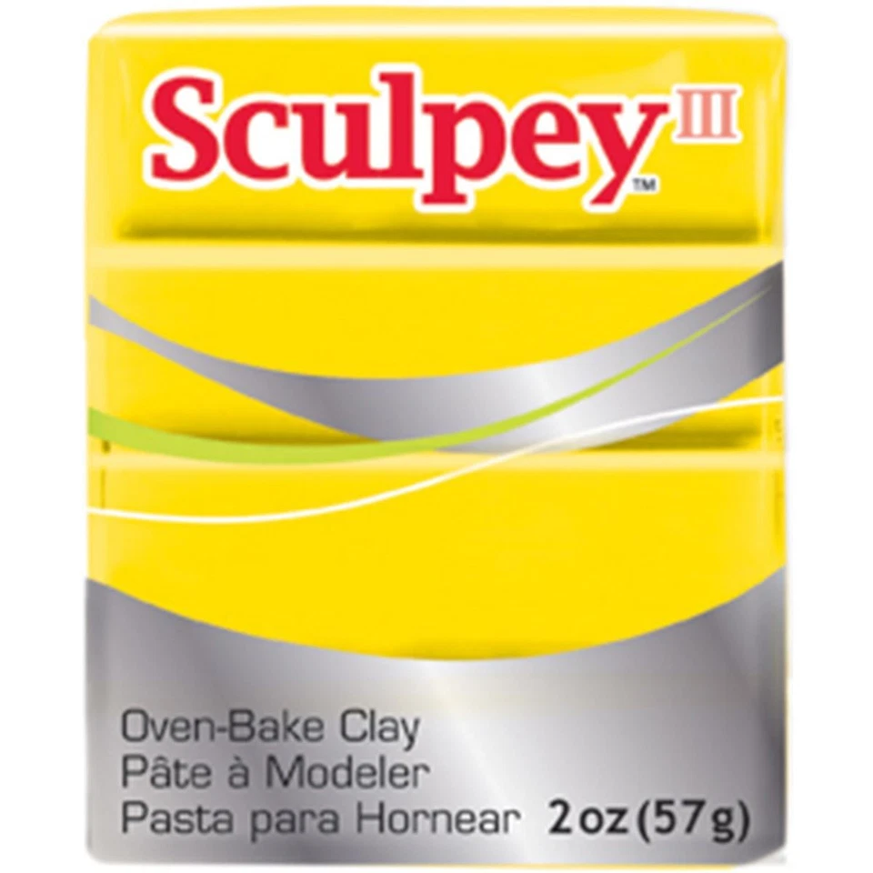 S302-072 Sculpey III полимерная глина 2 унц желтый - Изображение 1 из 1