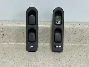 2000-2002 SATURN L MASTER POWER WINDOW SWITCH TAUPE 4 DOOR WINDOW LOCK - Picture 1 of 4
