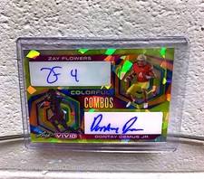 2023 Leaf Vivid GOLD Colorful Combos ZAY FLOWERS/DONTAY DEMUS Jr. RC AUTO 2/10 
