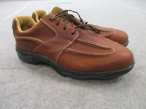 FootJoy Golf Shoes Mens 10 M Contour Brown Grain Leather Lace Up Cleat Sneaker