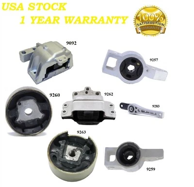 7 piezas montaje motor y transmisión apto para Volkswagen GTI 2006-2014 2,0 L Foto 1 de 4